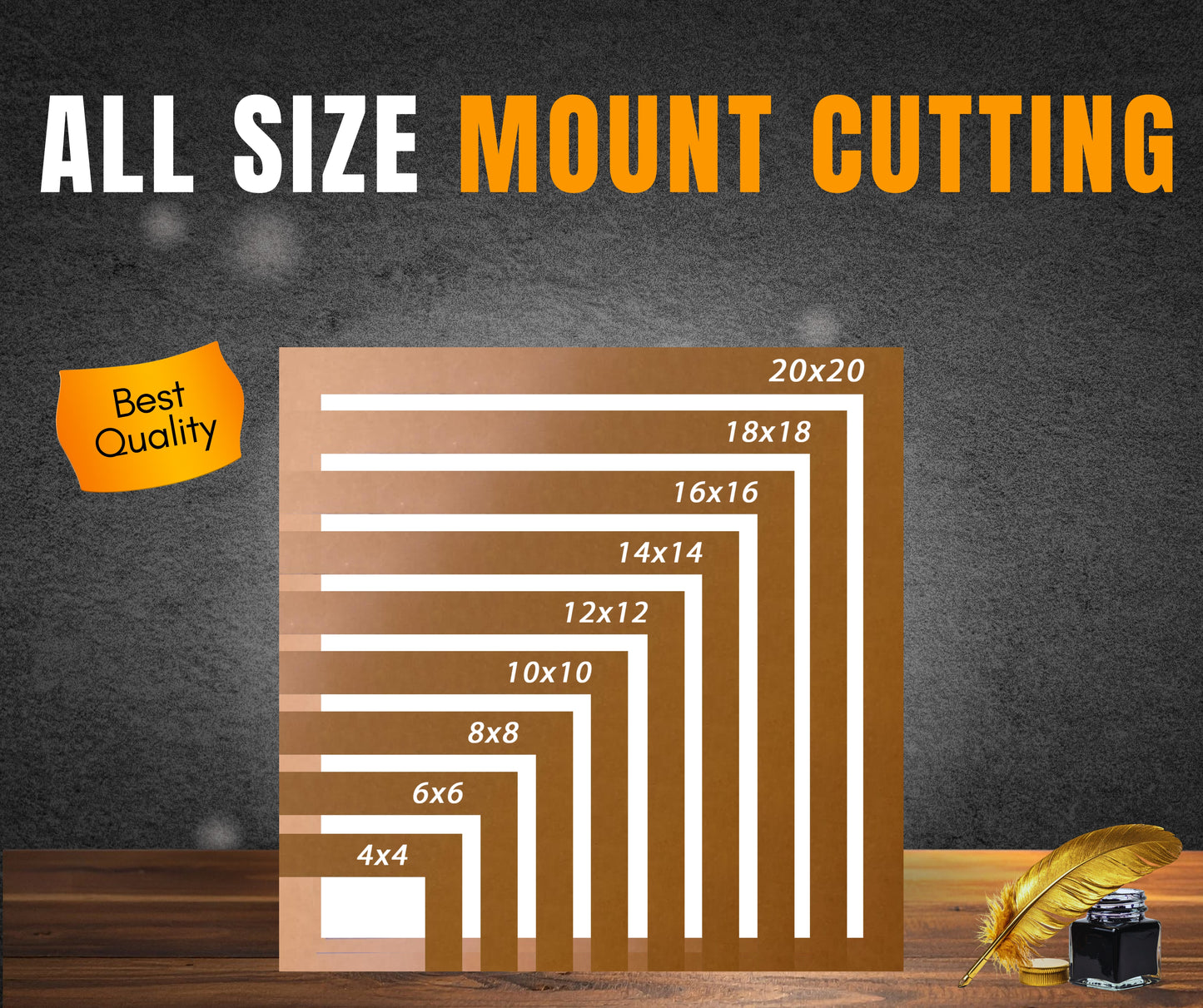 MOUNTING ALL SIZES AS PER ORDER