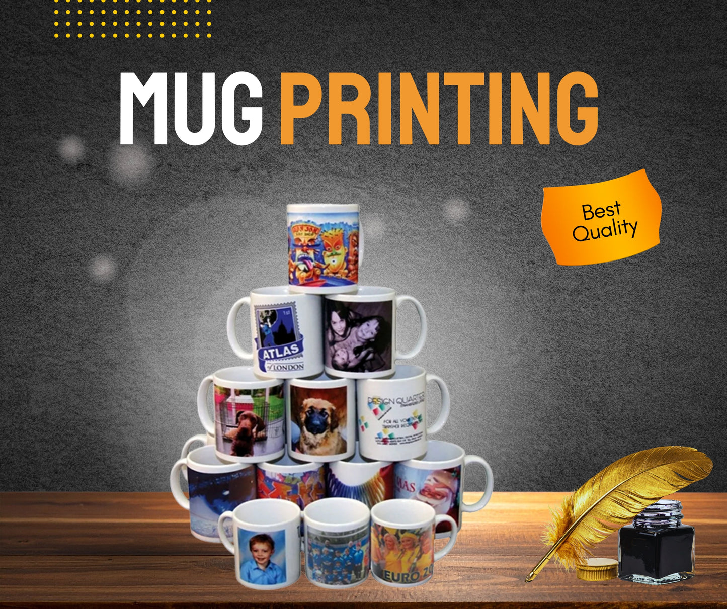 MUG PRINTING MINIUM 100 ORDERS