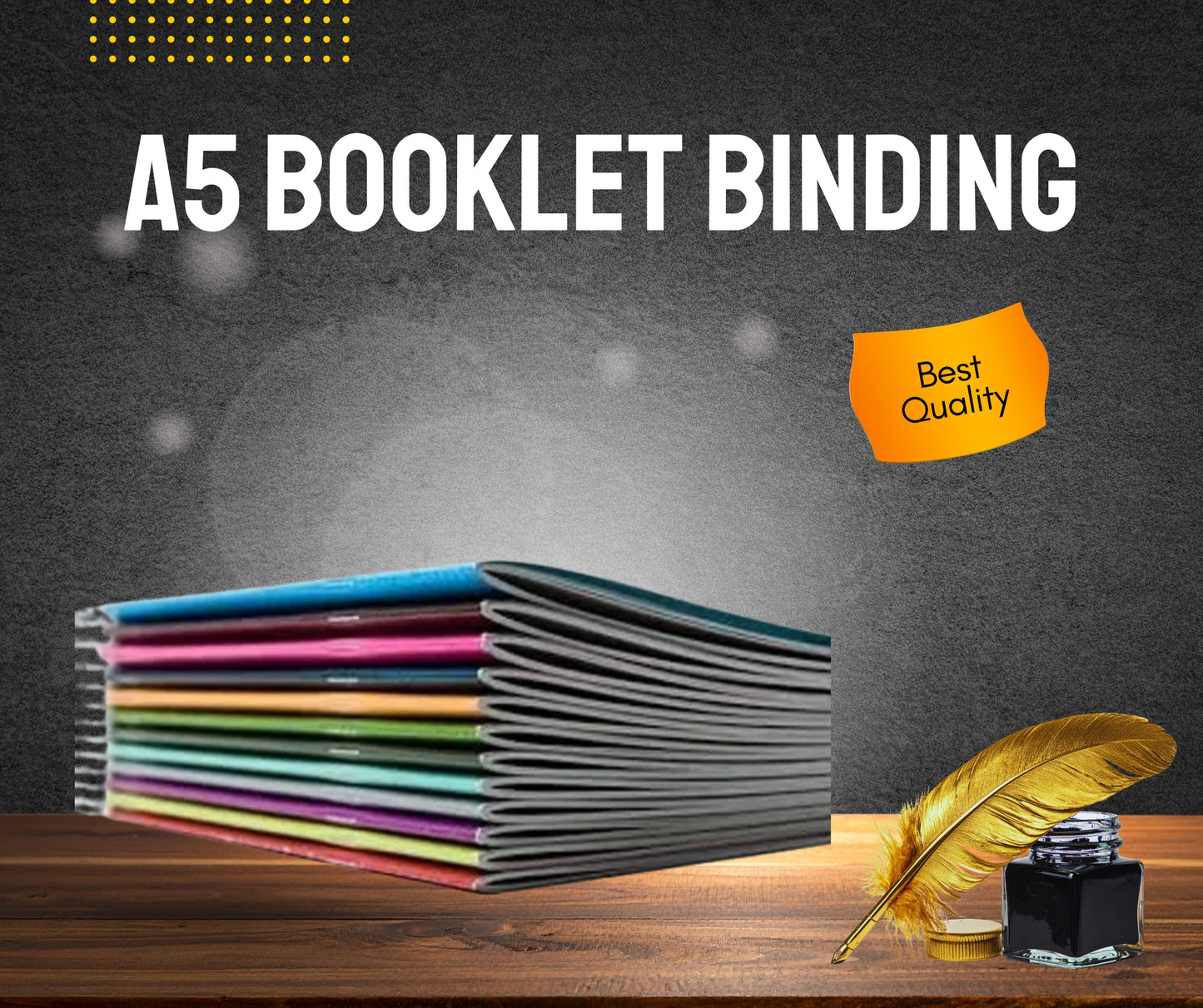 BOOKLET BINDING MINIMUM 10 ORDERS