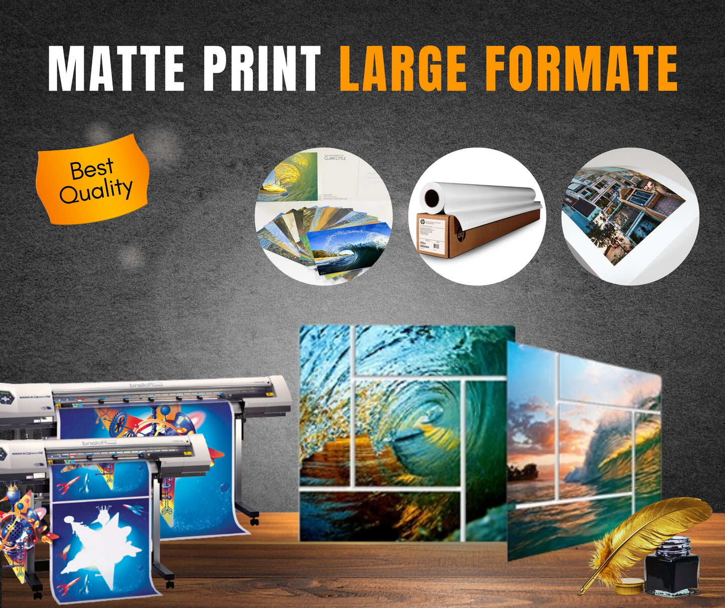 MATE PRINT LARGE FORMATE MINIMUM 100 PRINTS