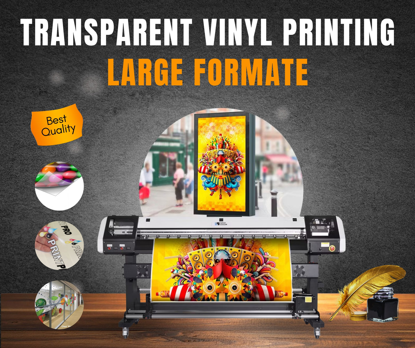 TRANSPARENT VINYLE PRINTING