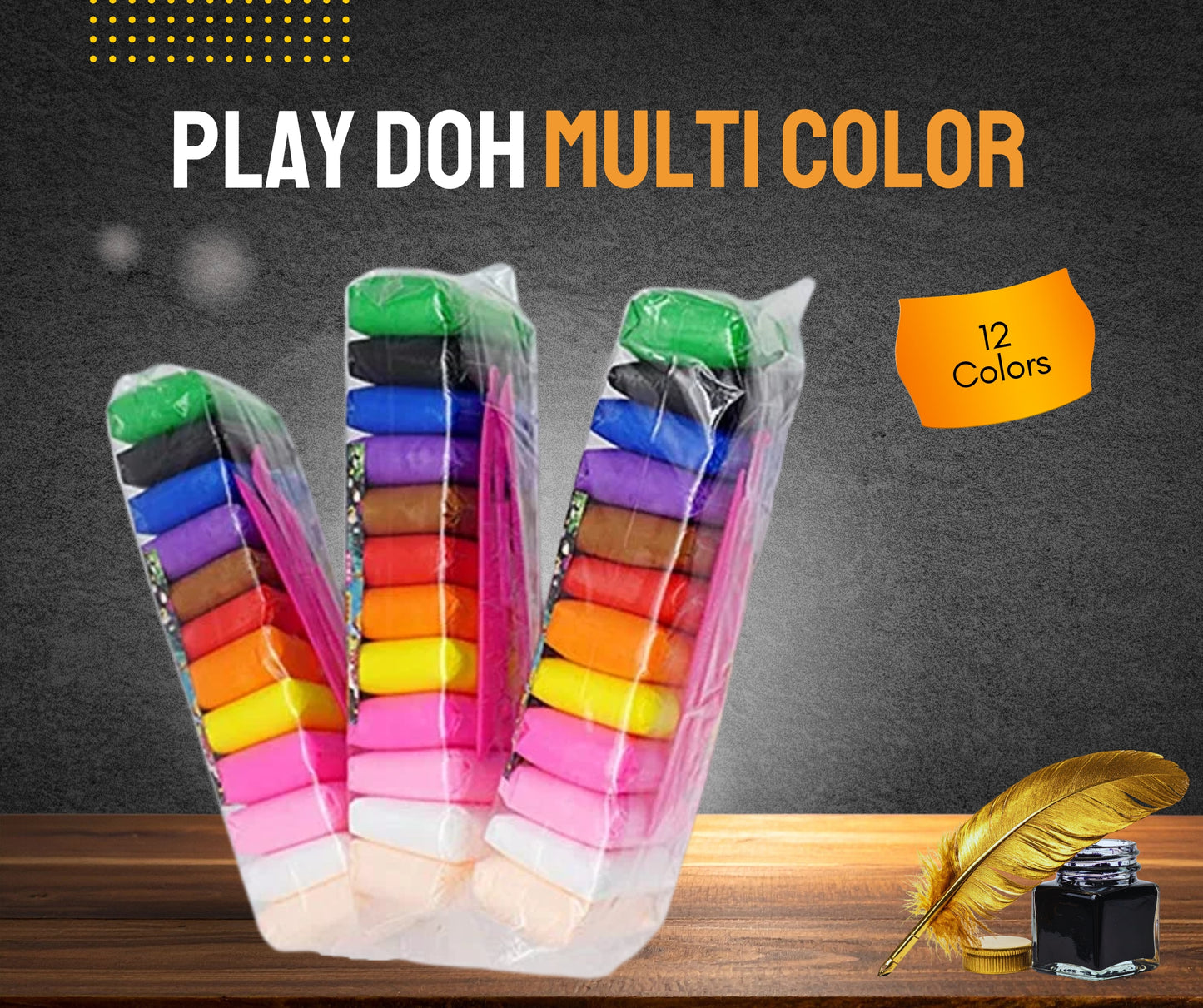 PLAY DOH MULTI COLOR 12 PIECES SET