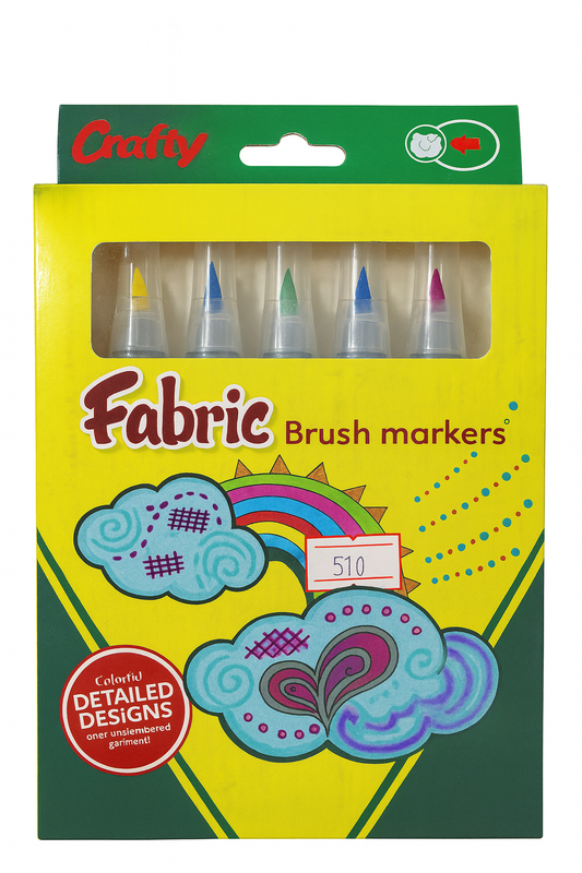 COOKY FABRIC BRUSH MARKER 6 PIECES