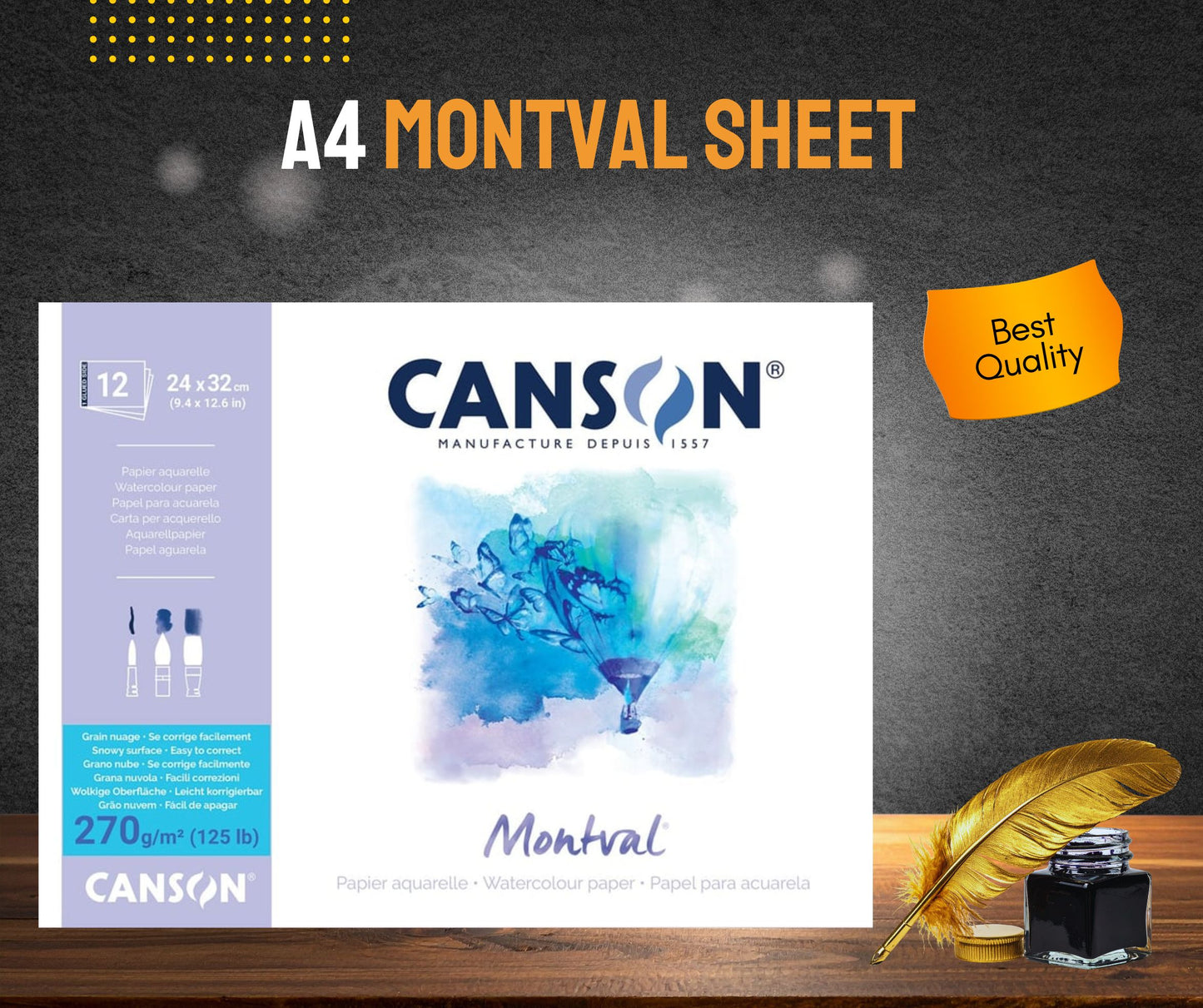 MONTVAL WATER COLOR SHEET