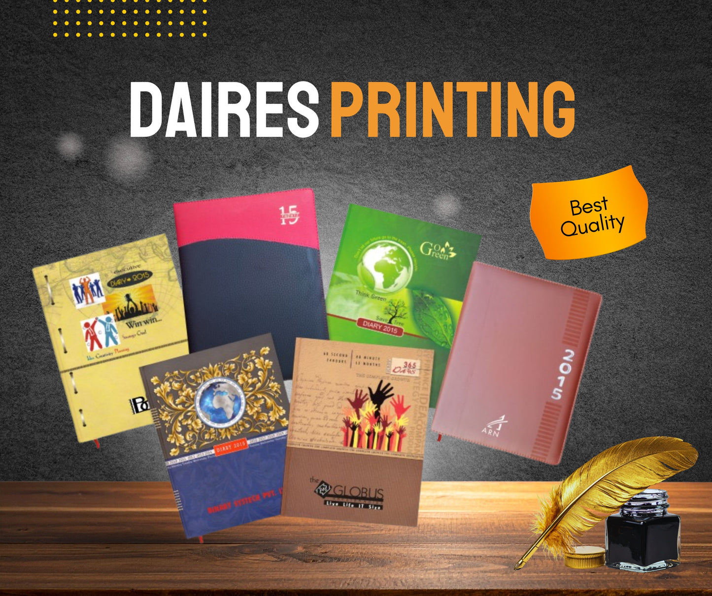 DAIRES PRINTING MINIUM 100 ORDERS