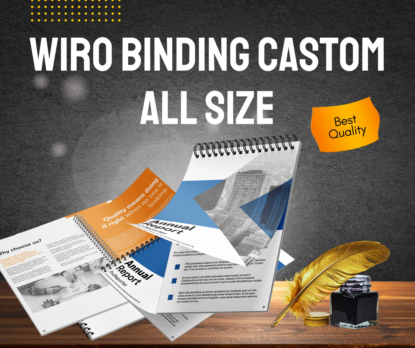 WIRO BINDING CUTOM ALL SIZES