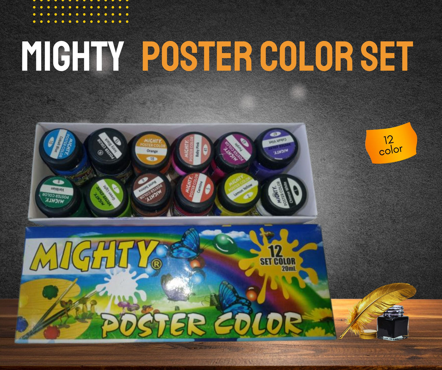 MIGHTY POSTER COLOR 12 PICES SETS