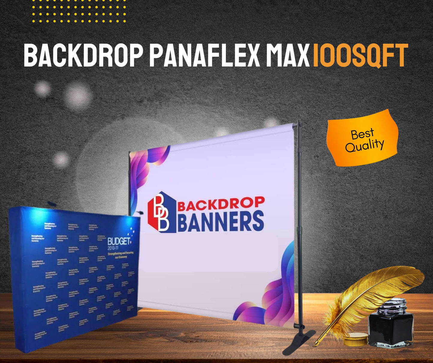 BACKDROP PANAFLEX MAX 100sqft BEST QUALITY