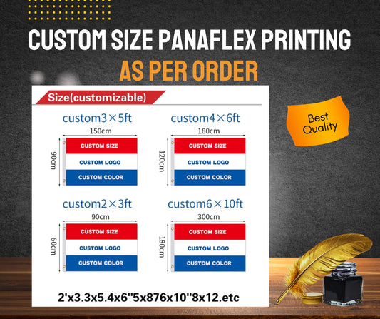 CUSTOM SIZE PANAFLEX AS PER ORDER