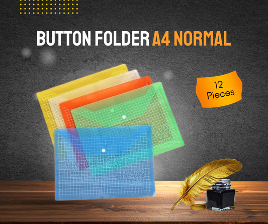 BUTTON FOLDER A4 NORMAL 12 PIECES
