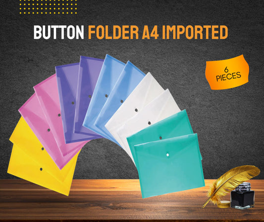 BUTTON FOLDER A4 IMPORTED 6 PIECES