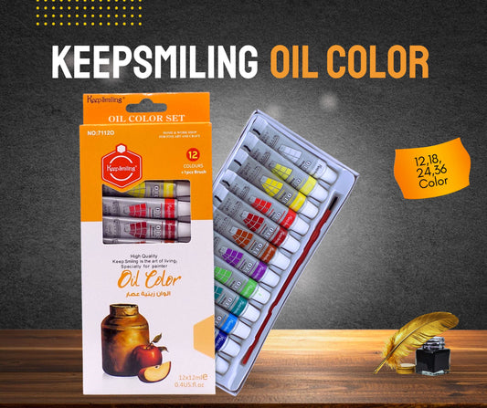 KEEPSMILLING OIL PAINTS 12 PICES SET
