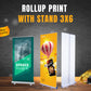 PANAFLEX ROLLUP PRINT WITH STAND