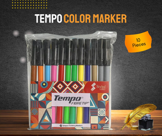 TEMPO COLOR MARKER 10 PIECES SET