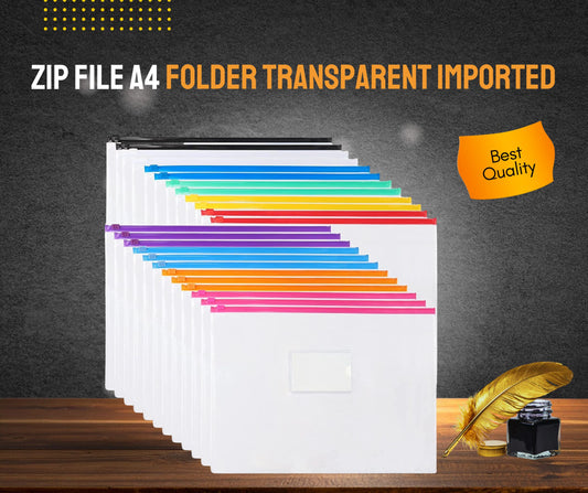 ZIP FILE A4 FOLDER TRANSPARENT IMPORTED
