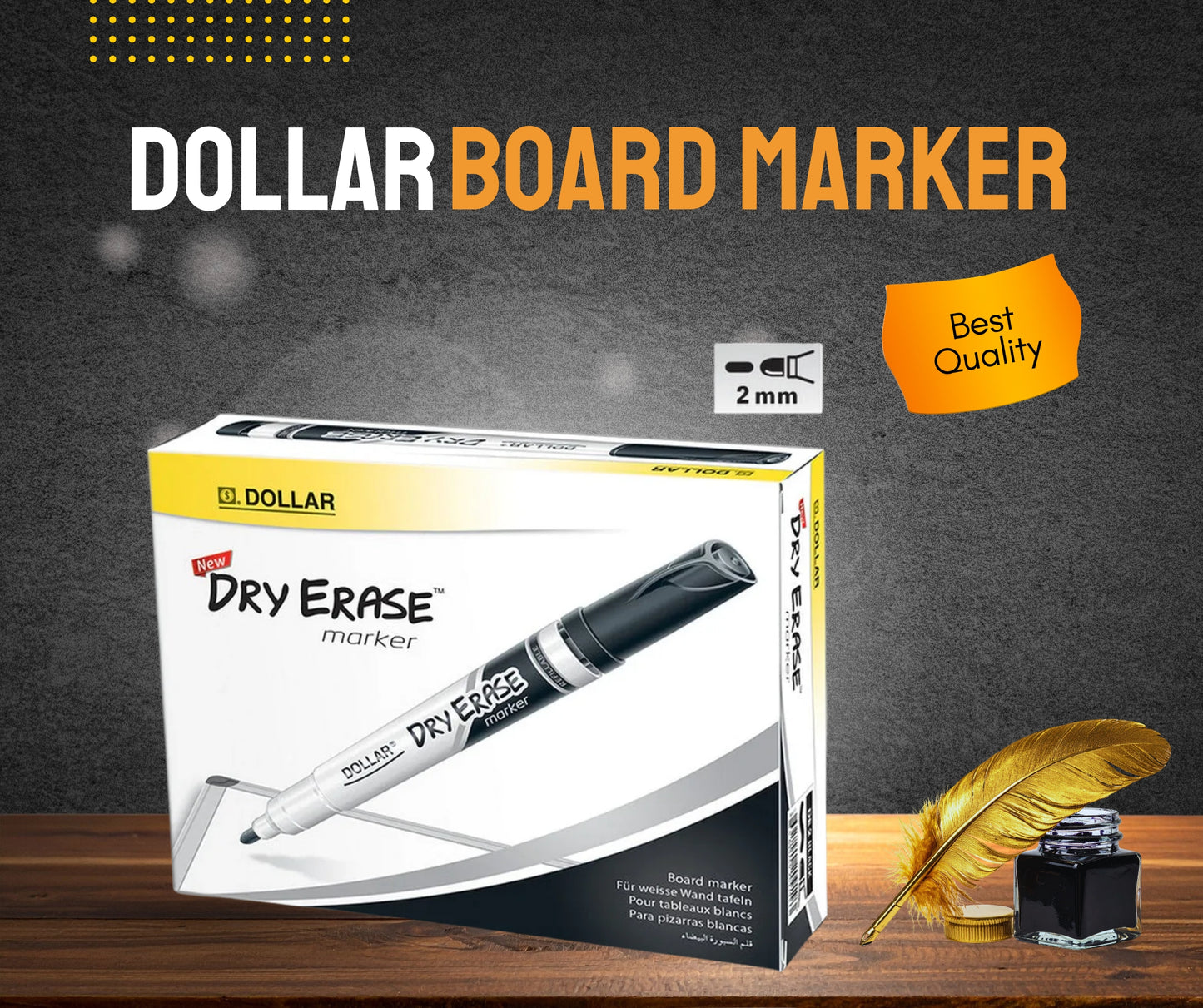 DOLLER BOARD MARKER DRY ERASE BLUE / BLACK