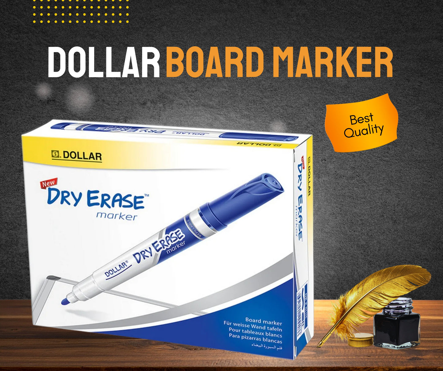 DOLLER BOARD MARKER DRY ERASE BLUE / BLACK