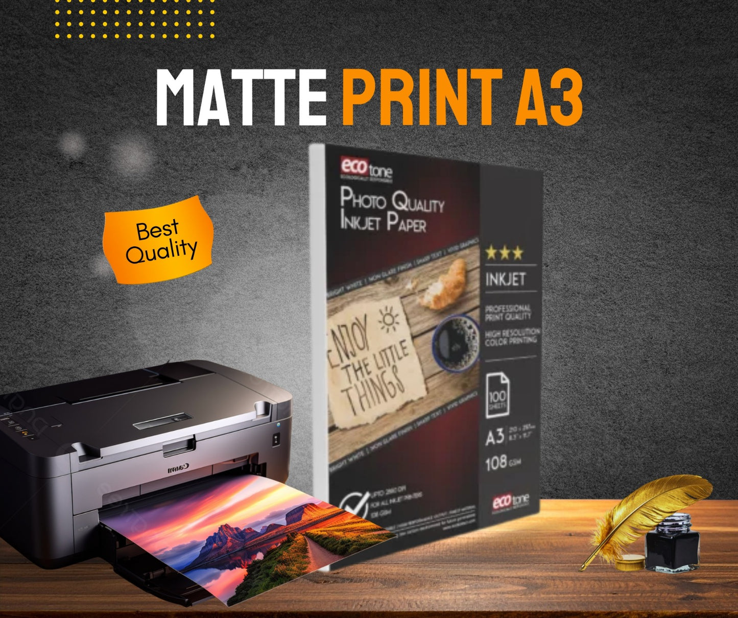 MATTE INKJET PAPER PRINT