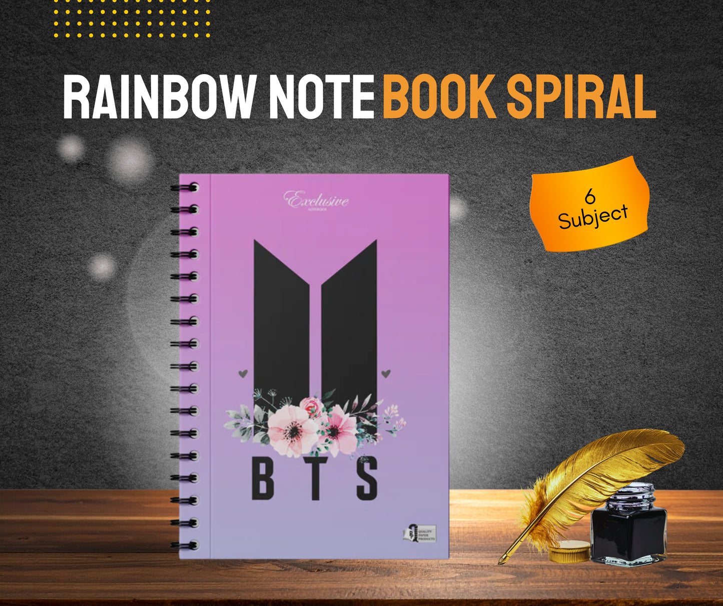 RAINBOW NOTE BOOK SPIRAL