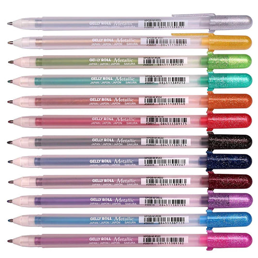 Sakura Gelly Roll Metallic Gel Ink Pen Pack of 12