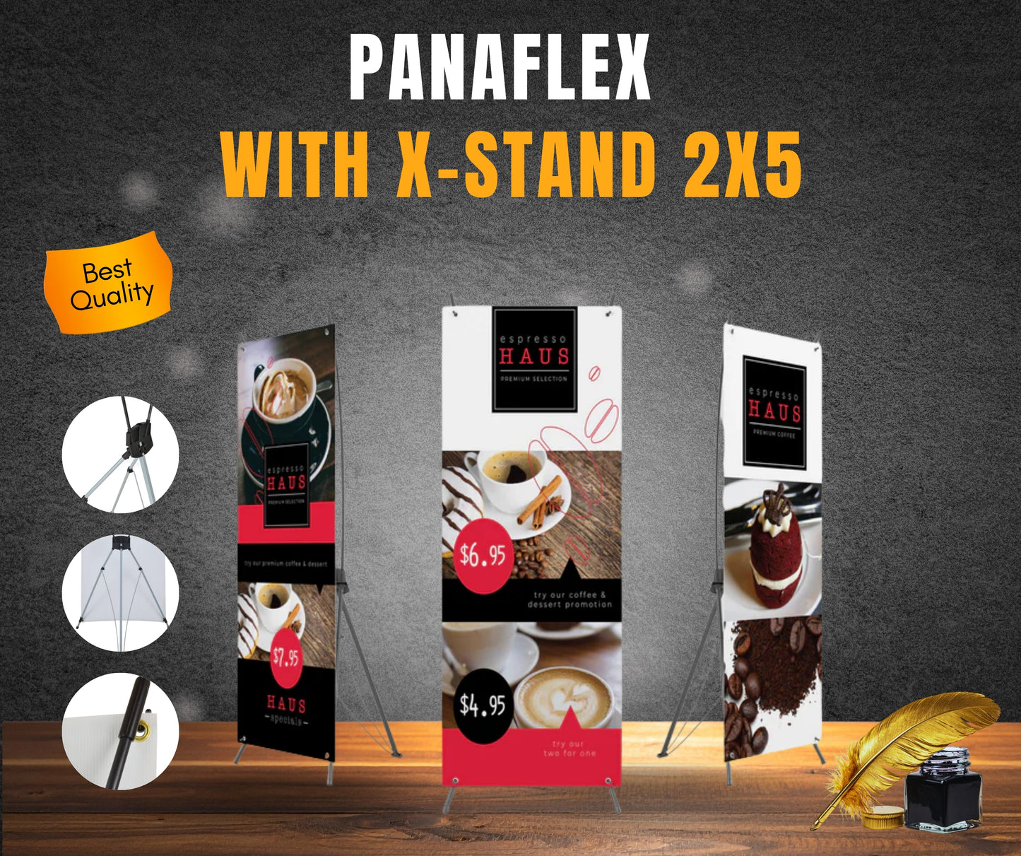 Panaflex Print with X-Stand 2x5
