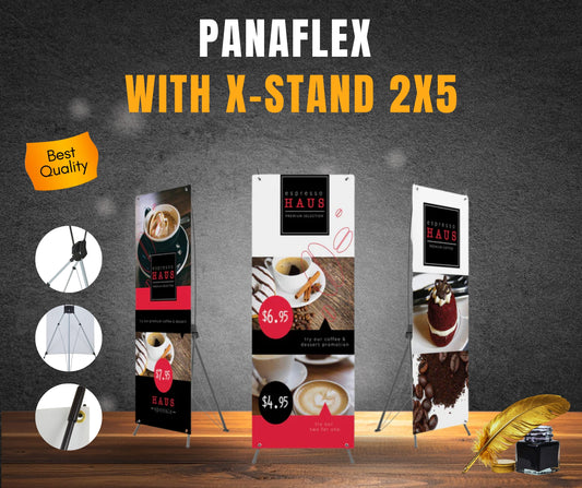 Panaflex Print with X-Stand 2x5